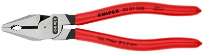 Плоскогубці Knipex комбіновані особливої потужності, фосфатовані 200 мм (02 01 200)