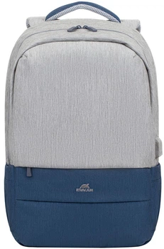 Plecak na laptopa RIVACASE Prater 7567 17.3" Grey/Dark Blue (7567 (Grey/Dark Blue))