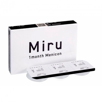Контактные линзы Menicon Miru 1 month -1.5 / BC 8.6 мм (3 шт/уп. )