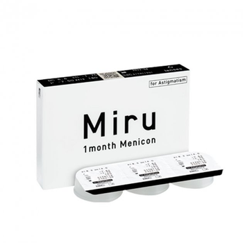 Контактные линзы Menicon Miru 1 month for Astigmatism (Тоric)-5.0 / BC 8.6 мм (3 шт/уп. )