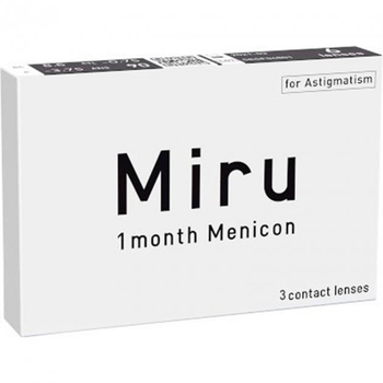 Контактные линзы Menicon Miru 1 month for Astigmatism (Тоric)-2.25 / BC 8.6 мм (3 шт/уп. )