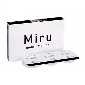 Контактные линзы Menicon Miru 1 month +4.0 / BC 8.6 мм (3 шт/уп. )