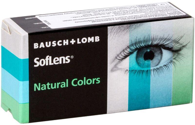 Цветные контактные линзы Bausch & Lomb Soflens Natural Colors Jade (Light Green) 2 шт.