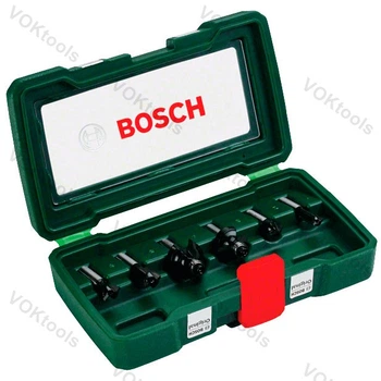 Набор из 6 фрез Promoline Bosch DIY хвостовик 8мм (2607019463)