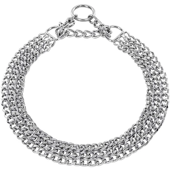 Напівудавка для собак, плоска ланка, 2 мм, хромована сталь Sprenger Triple Row Martingale 3-рядний ошийнк-мартингал (50883_050_02)