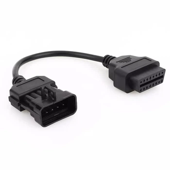 Переходник OBD2 Opel 10 pin для подключения диагностики к авто Opel (10pin - 16pin) (3108)