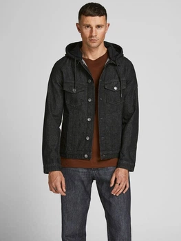 Джинсовая куртка Jack & Jones JJIALVIN JJJACKET AKM 252 L Черный 12190866-Black Denim