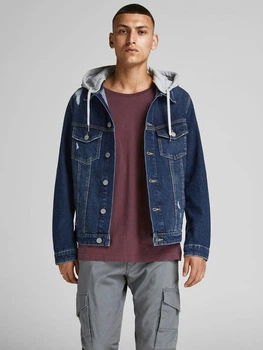 Джинсовая куртка Jack & Jones JJIALVIN JJJACKET AKM 250 S Синий 12183593-Blue Denim