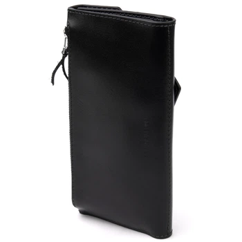 Универсальный клатч 11337 GRANDE PELLE Leather Wallet Черный