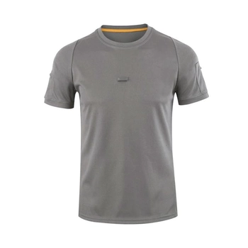 Тактическая футболка-поло Lesko A825 Gray размер M с коротким рукавом для мужчин армейская (SKU_4852-15844)