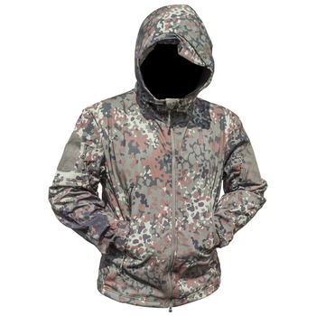 Тактическая куртка Soft Shell Lesko A001 Camouflage ACU размер XXL ветровка для мужчин с карманами водонепроницаемая (SKU_4255-12398)