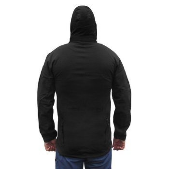 Тактическая куртка Soft Shell Lesko A001 Black M ветровка для мужчин с карманами водонепроницаемая (SKU_4255-12393)