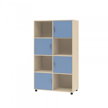 Шкаф KidsBunkBed Ш08 дуб молочный терра голубая 1550 x890 x 430 мм