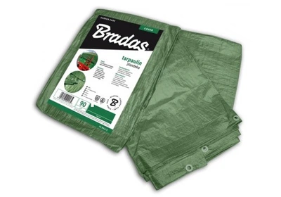 Тент 90 г/м² 3х4м Bradas з люверсами зелений 017795