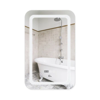 Зеркало Qtap Mideya настенное (MI2) 500×800 мм, прямоугольное, с LED-подсветкой Touch, антизапотеванием, диммером, рег. яркости QT2078F911W