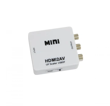 Перехідник hdmi на тюльпани (AV) MINI HDMI2AV конвертер відеосигналу hdmi в av (1008557-White)