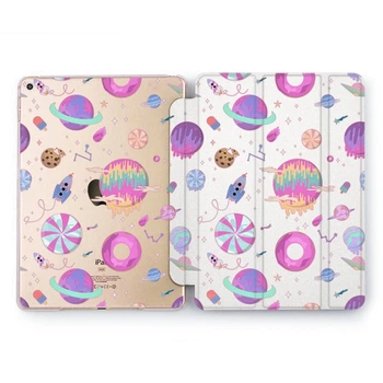 Чехол книжка, обложка для Apple iPad (Пурпурная Вселенная) модели 9.7 2/3/4 эпл айпад 2011 2012