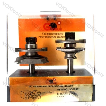 Фреза ГЛОБУС 3502set d8 D46 h24 комбинированная рамочная