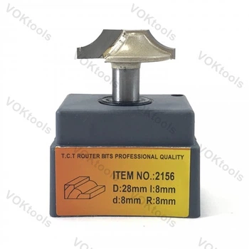 Фреза ГЛОБУС 2156 пазова фасонна d8 D28 h8 R8