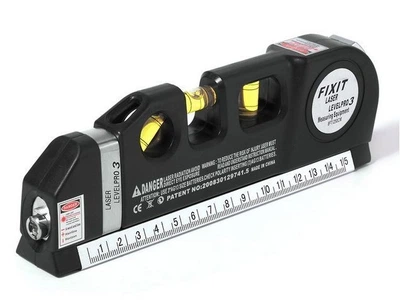 Лазерный уровень со встроенной рулеткой Fixit lazer pro 3 574398582 Черный