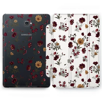 Чохол книжка, обкладинка Lex Altern для Samsung Galaxy Tab (Квіти патерн) планшети S3 9.7 таб T825/T820
