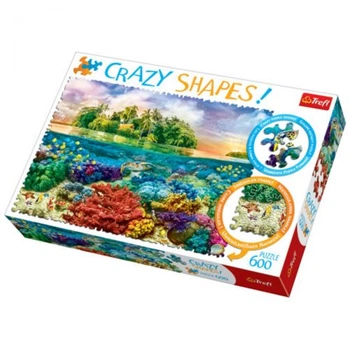 Пазлы "Тропический остров", 600 элементов 11113 Trefl Crazy Shapes (5900511111132)