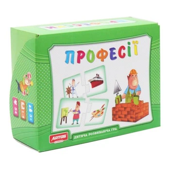 Логические пазлы Профессии Всезнайка для детей дидактическая игра мозаика с картонными карточками 15 элементов