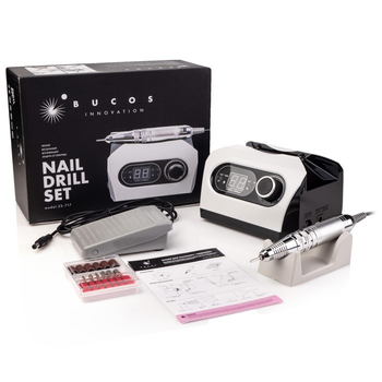 Фрезер для манікюру Bucos Nail Drill ZS-717 PRO WHITE 65 Ватт, 35 000 об Білий