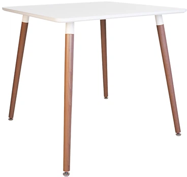 Обідній стіл Nowy Styl MODERN ordf WOOD WHITE (19) 700х700 WHITE/БУК ЛАК 1.031