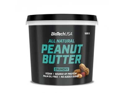 Арахисовое масло BiotechUSA Peanut Butter 1кг Вкус Хрустящий