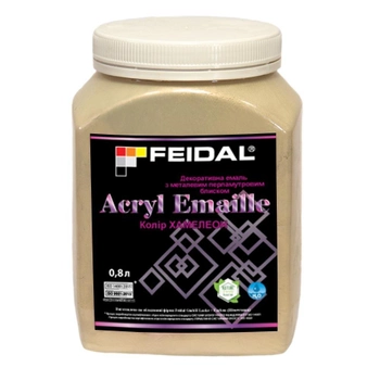 Декоративная эмаль 0,8л FEIDAL Acryl Emaille (цвет хамелеон)
