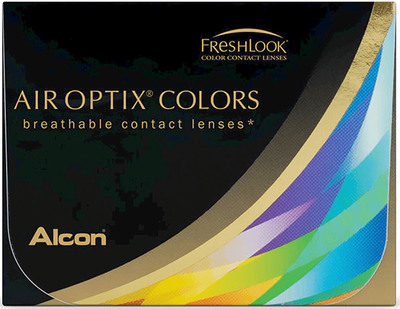 Цветные контактные линзы Alcon Air Optix Colors BC=8.6 DIA=14.2 PWR=+5.50 Бірюза (Turquoise) 2 линзы
