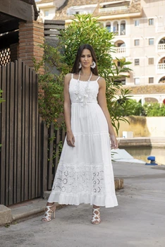 Довгий сарафан для жінок Fresh Cotton 2401 F-1C 46(L) Білий