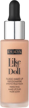 Тональний крем для обличчя Pupa Like A Doll Perfecting Make-Up Fluid 020 Light Beige 30 мл (8011607222407)