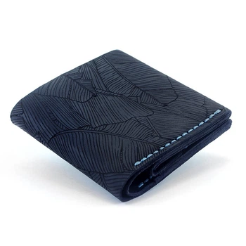 Кошелёк из натуральной кожи Square Fern Синий (nas120105-f)