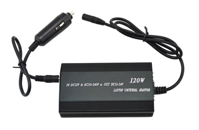 Универсальное зарядное для ноутбука в авто и 220В 120W Dellta 901 + переходники