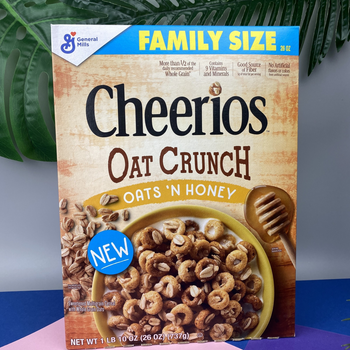 Сухой завтрак Cheerios Oat Crunch Family Size овсяные колечки с мёдом 737 г