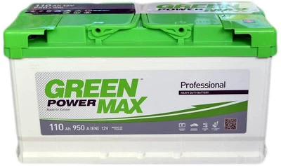 Автомобільний акумулятор Green Power MAX 110 Ah (-/+) Euro (950EN) (22370)