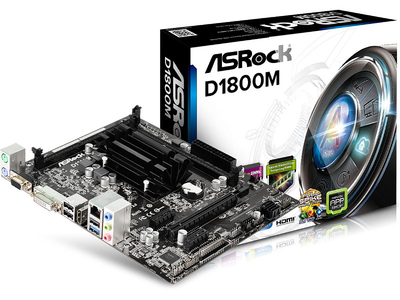 Материнська плата ASRock D1800M mATX