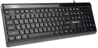 Клавіатура дротова Real-El 7085 Comfort USB (EL123100032)