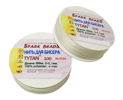 Нитки для бисера TYTAN 100 (200 м)