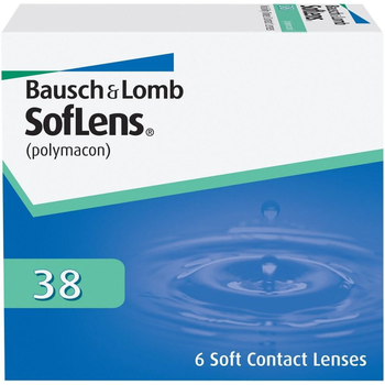 Контактные линзы Bausch&Lomb SofLens 38-8.4-14.0--5.75-6 BC=8.4 DIA=14.0 PWR=-5.75 6 линз