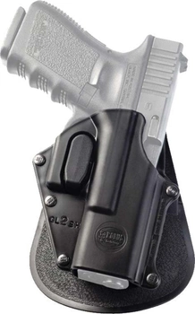 Кобура Fobus для Glock 17/19 поворотна з поясним фіксатором/кнопкою фіксації скоби спускового гачка. 23702315