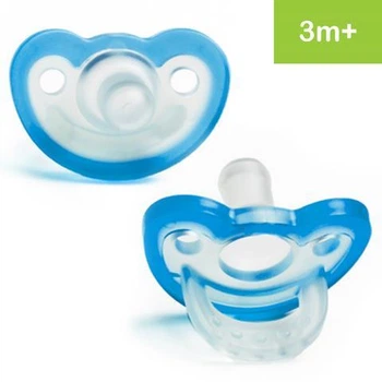 Пустушка силіконова RazBaby JollyPop Blue 3M+ 2шт