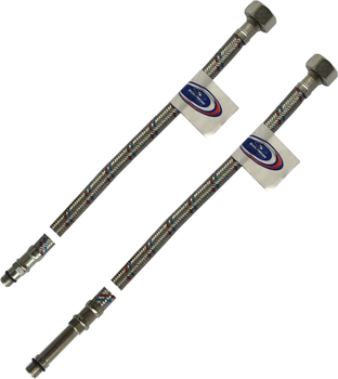 Шланг для води Solomon М10х1/2" 0.7 м HY6201 A+B (2 шт.)