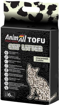 Наполнитель для кошачьего туалета AnimAll Тофу Classic Соевый комкующий 2.6 кг (6 л) (2000981103903/4820224500379)