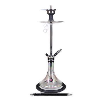 Кальян AMY Deluxe SS 21.01R Carbonica Force высота 80 см на 1 персону черный/черный черный-прозрачный