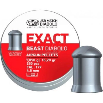 Кульки JSB Diabolo Exact Beast 4,52 мм, 1,05 г, 250 шт/уп (546279-250)