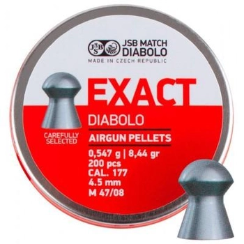 Кульки JSB Diabolo Exact 4,5 мм, 0,547 г, 200 шт/уп (546235-200)