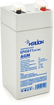 Аккумуляторная батарея MERLION AGM 4 V 5 Ah (GP450F1)